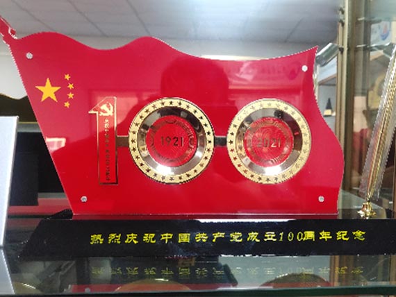 雙面立牌黨旗擺件